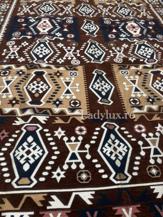 250 x 160 - Covor cu Motive Tradiționale 160x250– Stil Autentic, Calitate Superioară - C1701