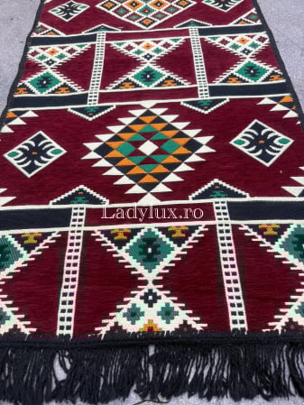 120 x 60 - Covor cu Motive Tradiționale 60x120– Stil Autentic, Calitate Superioară - C1656