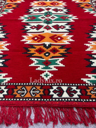 125 x 80 - Covor cu Motive Tradiționale 80x125 – Stil Autentic, Calitate Superioară - C1684