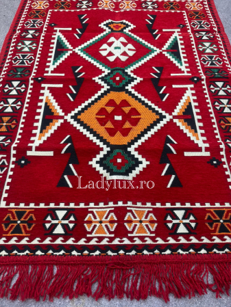 125 x 80 - Covor cu Motive Tradiționale 80x125 – Stil Autentic, Calitate Superioară - C1685