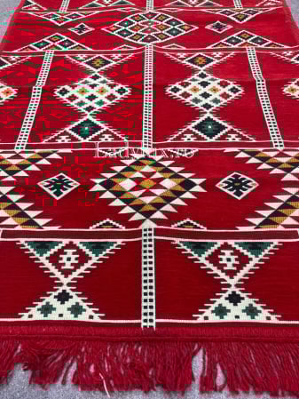 125 x 80 - Covor cu Motive Tradiționale 80x125 – Stil Autentic, Calitate Superioară - C1686