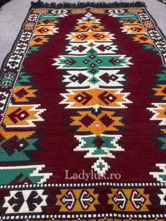 125 x 80 - Covor cu Motive Tradiționale 80x125 – Stil Autentic, Calitate Superioară - C1688