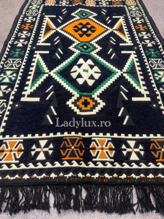 125 x 80 - Covor cu Motive Tradiționale 80x125 – Stil Autentic, Calitate Superioară - C1694