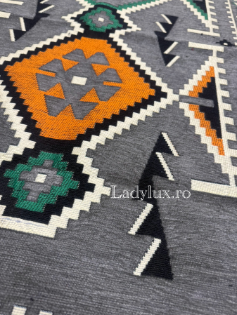 Covor cu Motive Tradiționale 80x125 – Stil Autentic, Calitate Superioară - C1695 [2]