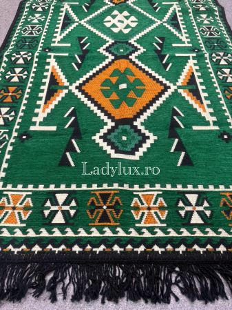 125 x 80 - Covor cu Motive Tradiționale 80x125 – Stil Autentic, Calitate Superioară - C1697