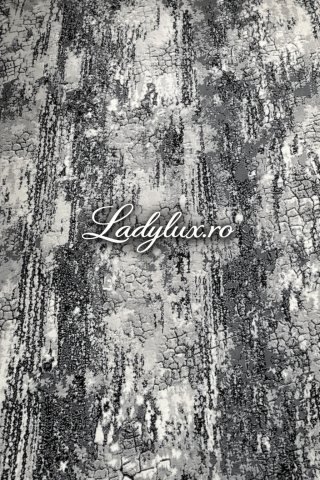 Covor 150 x 220 - Covor Lucrat pe Antiderapant Model Marmorat Gri  150x230 cm