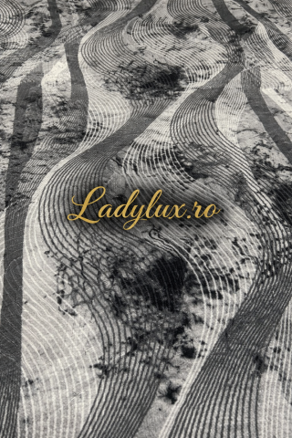 Covor 200 x 275 - Covor Lucrat pe Antiderapant Model SZG Ilusion Gri 200x270 cm