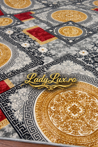 Covor 200 x 275 - Covor Lucrat pe Antiderapant Model SZG VRS Gold 200x270 cm