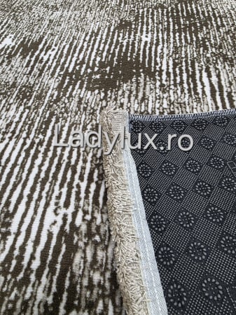 Covor Modern 180x280 cm în Nuanțe de Maro –  Antiderapant și Ușor de Întreținut C1344 [3]