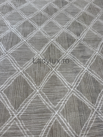 Covor 200 x 280 - Covor Modern 200x270 cm în Nuanțe de Bej si maro–  Antiderapant și Ușor de Întreținut