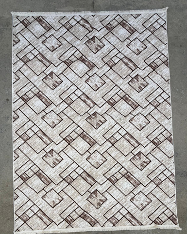 Covoare Mari - Covor Modern Model Iluzie Crem - 200 x 270 cm - Antiderapant