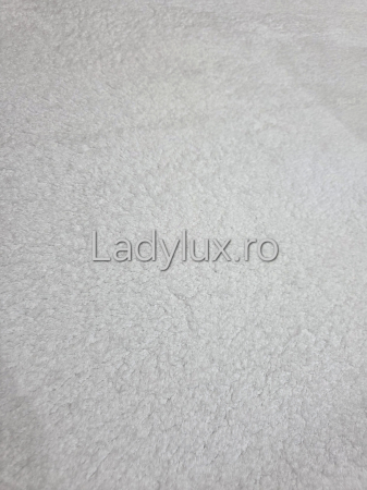 Covor plușat 160x220 cm cu spate antiderapant – Alb [1]