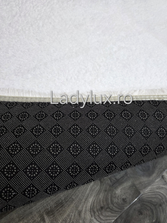 Covor plușat 160x220 cm cu spate antiderapant – Alb [2]
