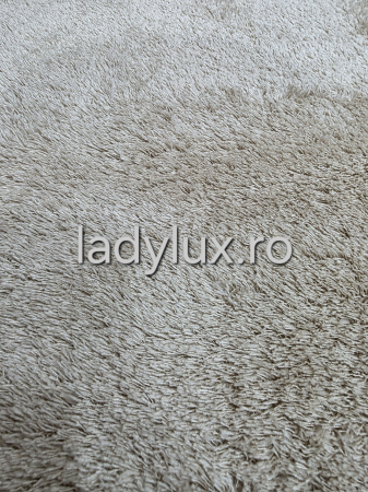 Covor plușat Bej lucrat pe suport antiderapant – 200x280 cm [2]