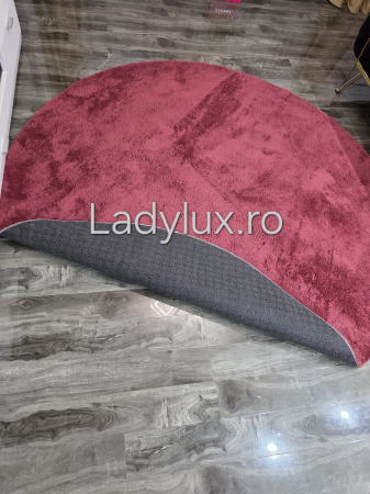 Covor rotund 2x2 m plusat cu antiderapant- Bordoo [2]