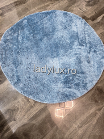 Covor rotund 80 cm plusat cu antiderapant- Bleo [4]