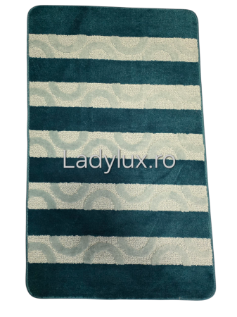 Covoraș baie cauciucat 100x60 cm – model reliefat in doua culori [1]