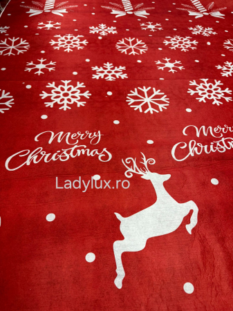 Covoraș subțire antiderapant cu motive de Crăciun – 140x180 cm- REN [3]