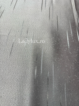 Draperii Gata Cusute cu Rejansă, 3M – 2 Bucăți, de 150cm cu 250 cm inaltime – Model STR Gri Antracit C1780 [1]
