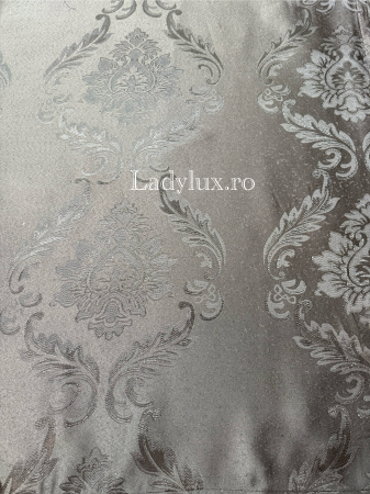 Draperii Gata Cusute cu Rejansă, 3M – 2 Bucăți, de 150cm cu 250 cm inaltime – Model Baroc Antracit C1782 [2]