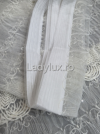 Perdea Bucătărie Brodată Model Spice Ivoar  – Gata Cusută cu Tiv și Rejanșă [2]