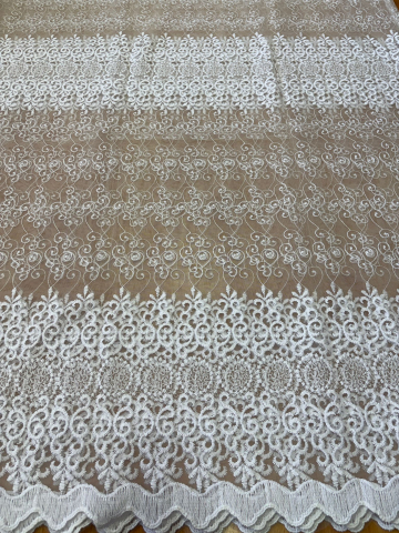 Perdele 4 M - Perdea din tulle Alb , Model Egipt  4M x 2.5h