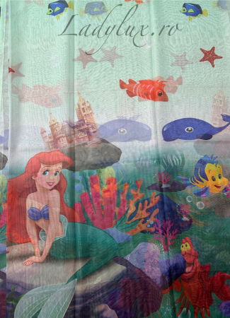Perdea din Voal Lady Lux pentru Camera Copilului –Sirena  4 m x 2.5 m [1]