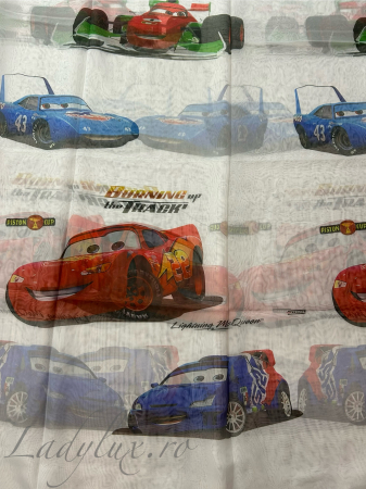 Perdea din Voal Lady Lux pentru Camera Copilului –Masini  4 m x 2.5 m [1]