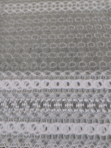 Perdele - Perdea Tulle cu Broderie Alba- Model ROYAL - Cu Tiv si Rejansa - 4M x 2.5h