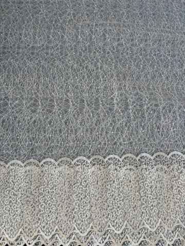 Promotii si oferte! - Perdea Tulle cu Broderie Ivoar Model Charly - Cu Tiv si Rejansa - 3.5 M x 2.5 h