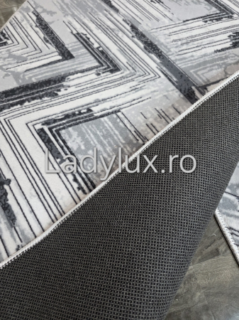 Set 2 Traverse Antiderapante 75x140 cm - Abstract Gri C1390 [3]