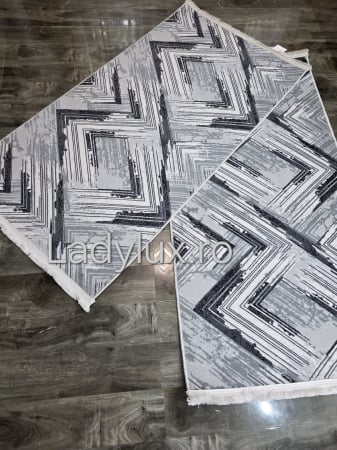 Traverse antiderapante - Set 2 Traverse Antiderapante 75x140 cm - Abstract Gri C1390