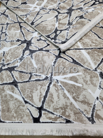 Traverse antiderapante - Set 3 Traverse Antiderapante Model Sarpe Bej - 1x 75×250 cm + 2× 75×130 cm