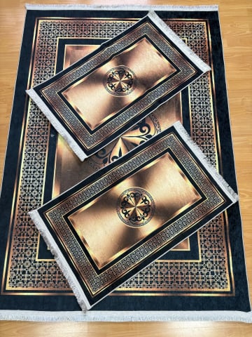 Covor 140x200 + 2 pui - Set Covoare 3D Antiderapante SUBTIRI - 1 covor mare(140X200CM) + 2 pui(60X100)