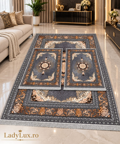 Covor cu Pui - Set Covoare 3D Antiderapante SUBTIRI - 1 covor mare(140X200CM) + 2 pui(60X100)
