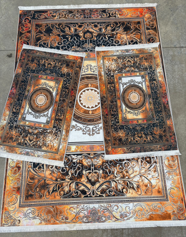 Covor cu Pui - Set Covoare 3D Antiderapante SUBTIRI - 1 covor mare(140X200CM) + 2 pui(60X100)