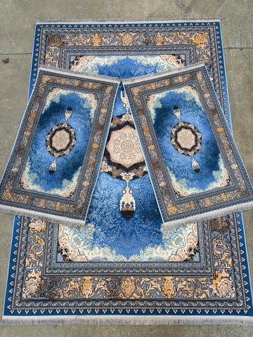 Set Covoare 3D Antiderapante SUBTIRI - 1 covor mare(140X200CM) + 2 pui(60X100)