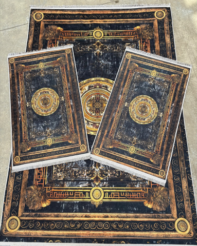 Covor 140x200 + 2 pui - Set Covoare 3D Antiderapante SUBTIRI - 1 covor mare(140X200CM) + 2 pui(60X100)