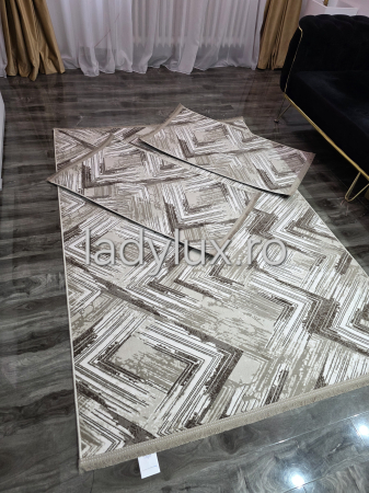 Set covoare antiderapante Maro – 1 covor mare(140X200CM) + 2 pui(60X100)-C1399 [2]