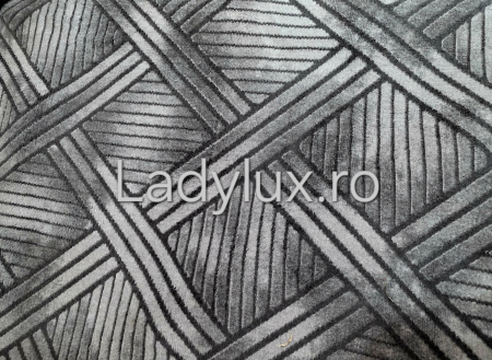 Set covoare antiderapante Gri stil parchet 2 – 1 covor mare(140X200CM) + 2 pui(60X100)-C1418 [4]