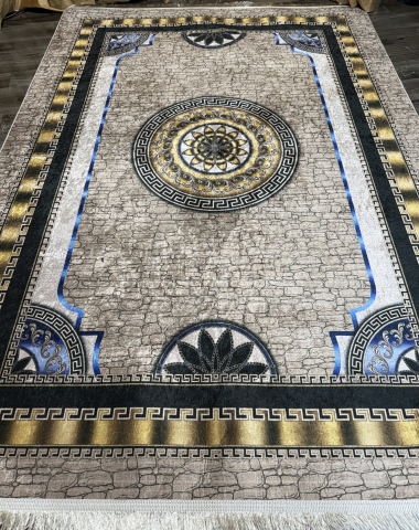 Covor 140x200 + 2 pui - Set covoare antiderapante SUBTIRI - 1 covor mare(140X200CM) + 2 pui(60X100)