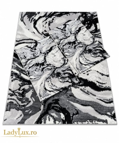 Set Covor cu Pui  Abstract Model Cameleon 1x 140x190 cm  + 2x 60x90 cm PLS 326