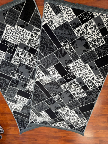 Traverse antiderapante - Set Doua Traverse Antiderapante Model Amandina Gri  75x140 cm