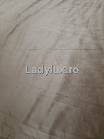 Draperii - Set Draperii Catifea -3M Gata Cusute cu Tiv și Rejansă – Capucino