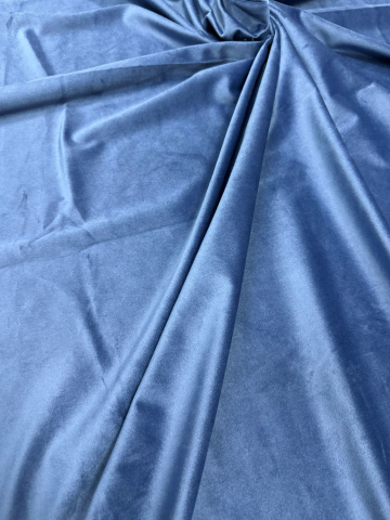 Draperii - Set Draperii Albastre Catifea Simpla -3M x 2.5 Gata Cusute cu Tiv și Rejansă - Albastru