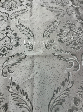 Draperii Gata Cusute cu Rejansă, 3M – 2 Bucăți, de 150cm cu 250 cm inaltime – Model Baroc Silver C1778 [1]
