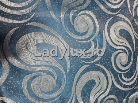 Draperii - Set Draperii Gata Cusute cu Tiv si Rejansă, 3M –  Model Vartej Turcoaz