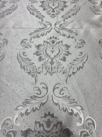Draperii - Set Draperii Gata Cusute cu Tiv si Rejansă, 3M –  Model Baroc Gri Silver