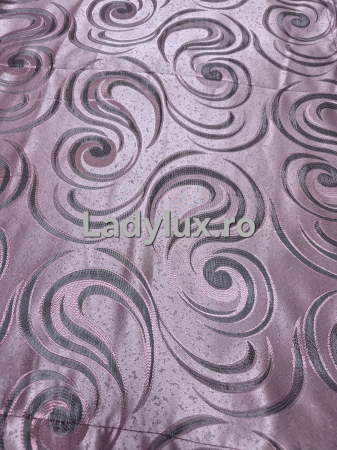 Draperii - Set Draperii Gata Cusute cu Tiv si Rejansă, 3M –  Model Vartej Roz