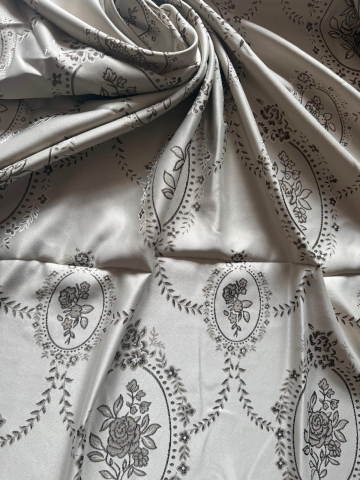 Draperii - Set Draperii GRI  Gata Cusute cu Tiv si Rejansă, 3M x 2.5 h Model PANDANT